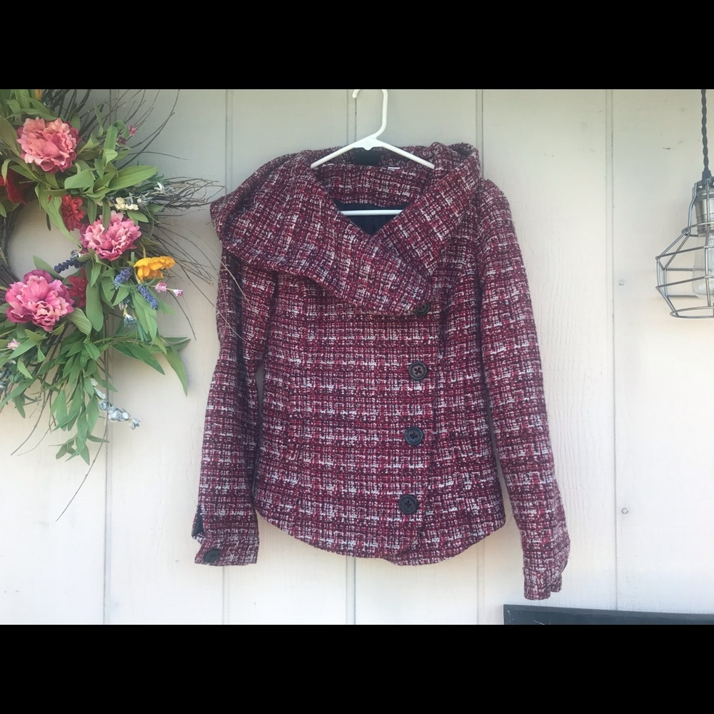 BDG Hooded Wool Coat